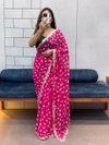 TEW Soft Georgette With Leriya Printed Embroidery Sequence Lace Sarees Bulk Orders In India